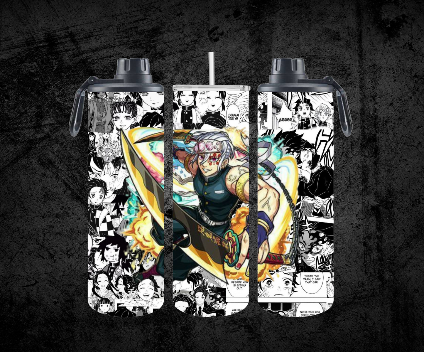 Dual-Lid Sport Bottle / Tumbler - Anime DS15
