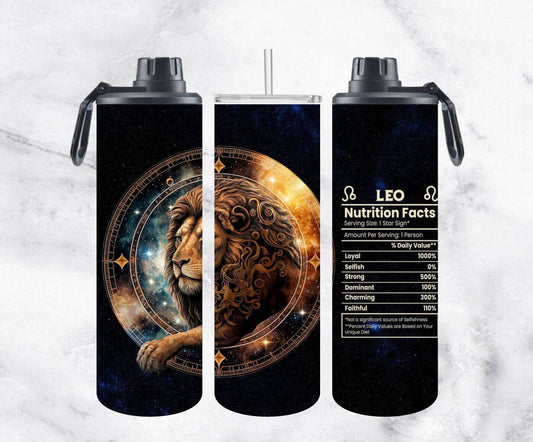 Zodiac Dual-Lid Sport Bottles - Leo