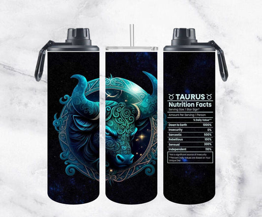 Zodiac Dual-Lid Sport Bottles - Taurus